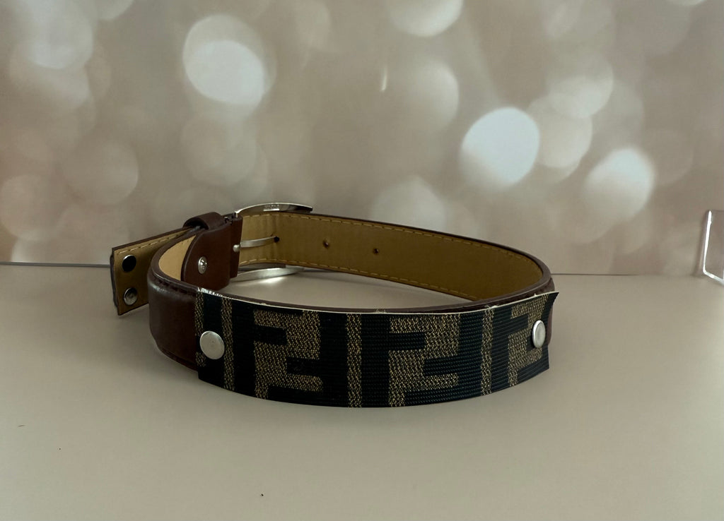 Custom Fendi pet collar
