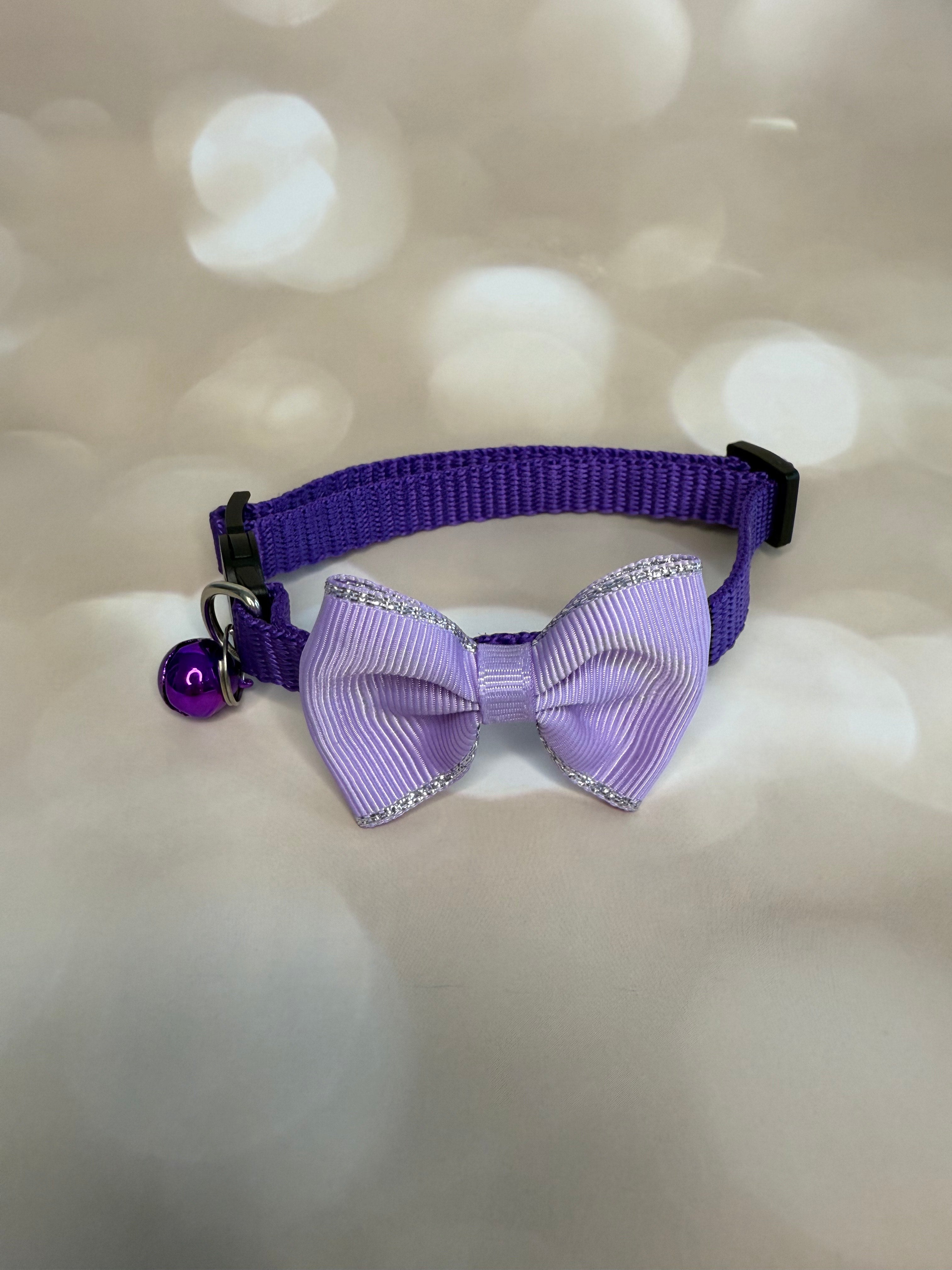 Purple glitter collar