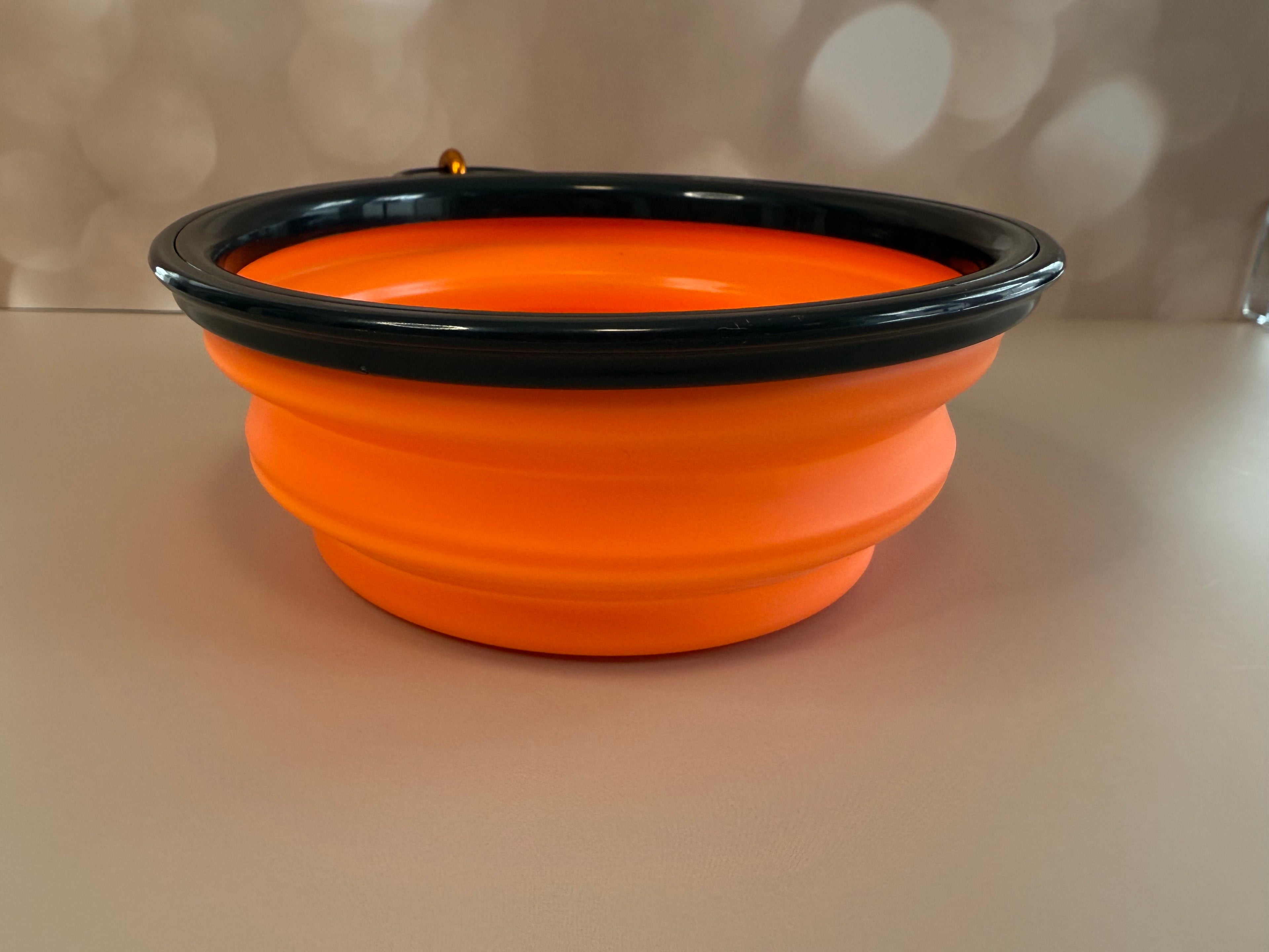 Collapsible portable bowl